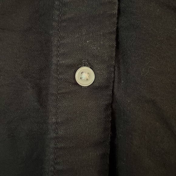 H&M Navy Button down with White buttons - Picture 3 of 5
